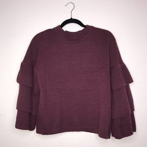 Poof ruffled long sleeve